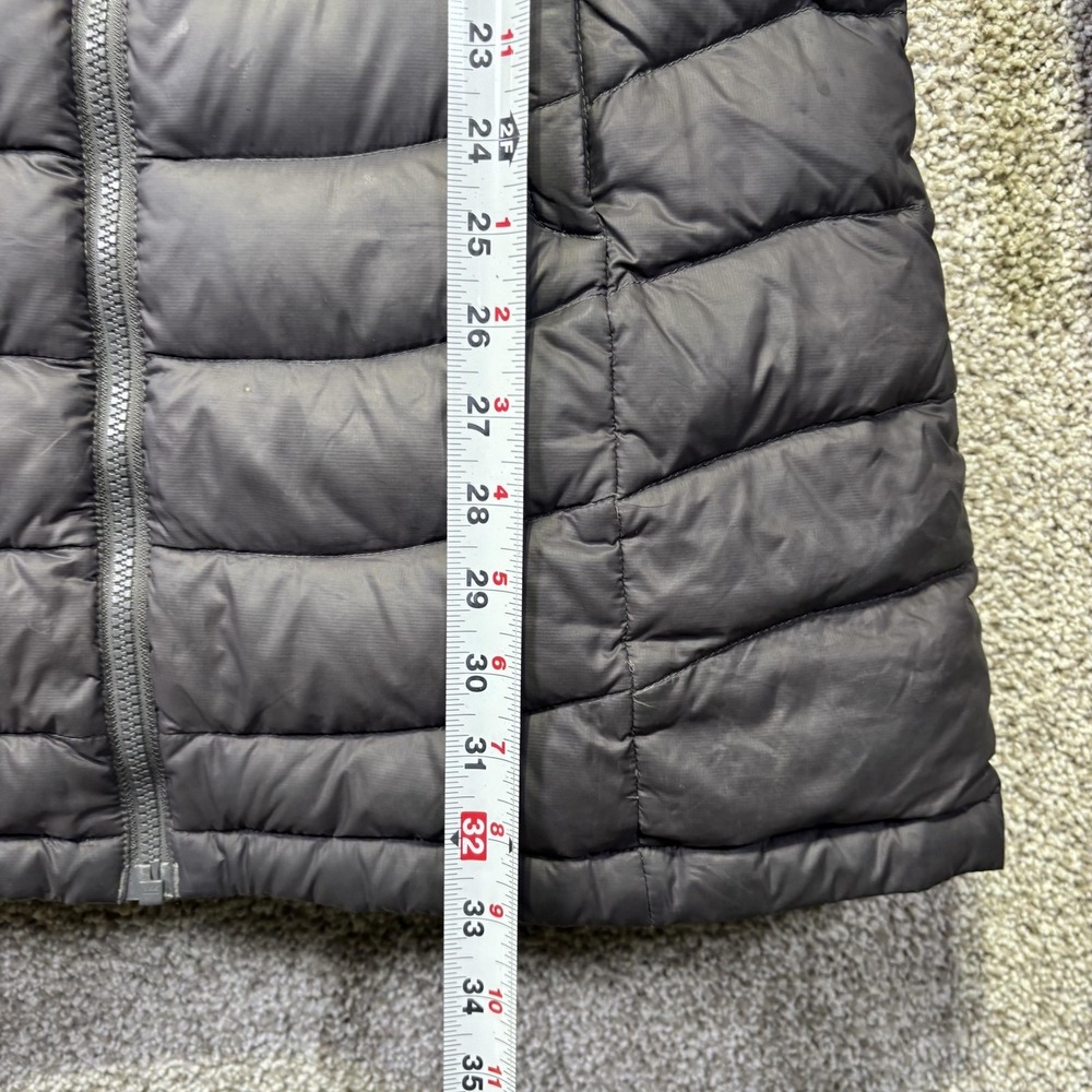 The North Face Jacket Womens Medium Gray 550 Down Hooded Long Puffer Parka Coat - Picture 6 of 11